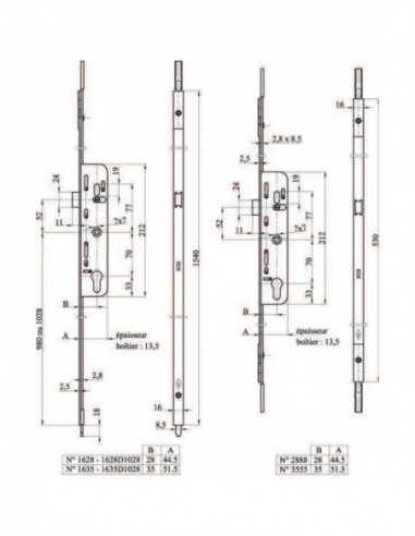 Map Massard Crémone À Barillet Pour Menuiserie...