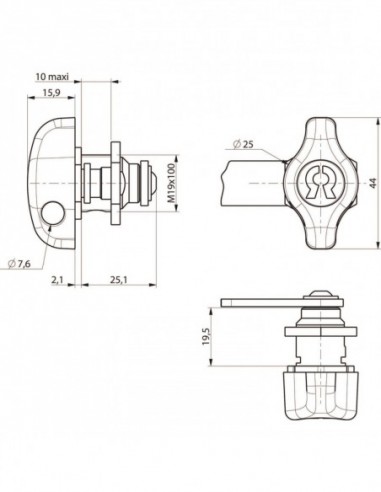 Ronis Batteuse Cadenassable 22500