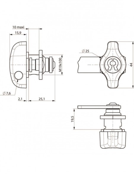 Ronis Batteuse Cadenassable 22500