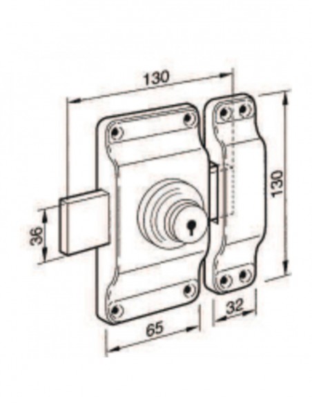 Verrou Bloctout Bricard