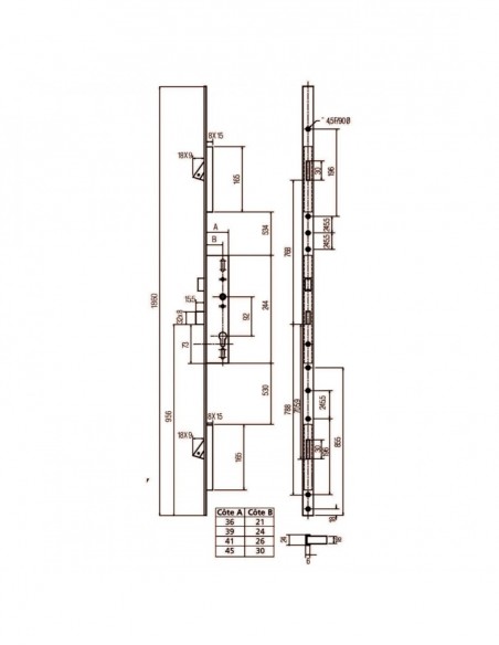 Heracles Serrure 3 Points Tf 700
