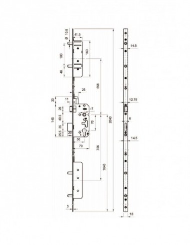 Heracles Serrure 5 Points À Larder Tf 5000