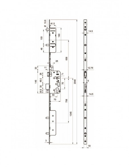 Heracles Serrure 5 Points À Larder Tf 5000