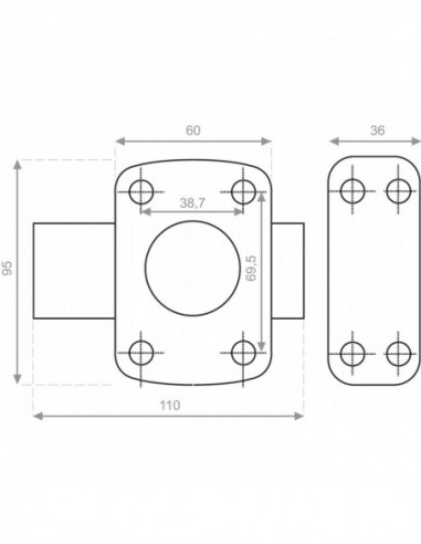 Heracles Verrou À Bouton 5g