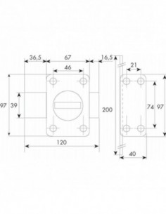 Verrou Iseo Cavith A2p* 2