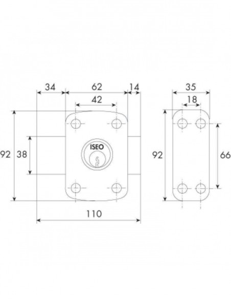 Iseo Verrou Double Entrée City 160