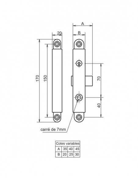 Serrure Monopoint En Applique Gollot 4300 4 Gorges Metalux