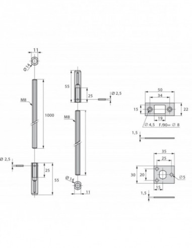 Stremler Assa Abloy Kit De Tringlerie Pour...