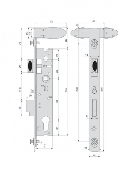 Stremler Assa Abloy Monopoint À Larder Pour Portillon De Piscine Série 2268