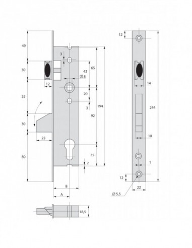 Stremler Assa Abloy Monopoint À Larder Profil...