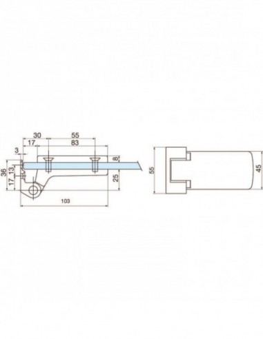 Stremler Assa Abloy Paumelle Pour Feuillure 4203