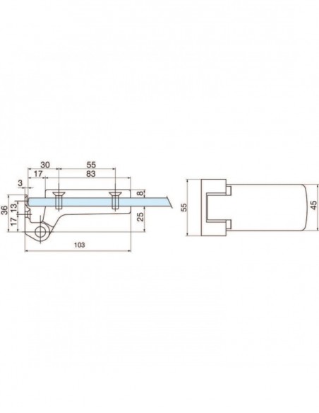 Stremler Assa Abloy Paumelle Pour Feuillure 4203