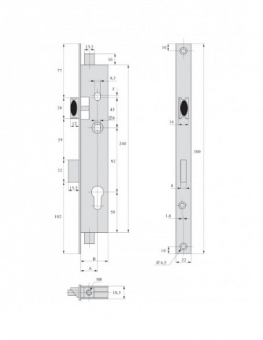 Stremler Assa Abloy Serrure À Larder 3 Points À...