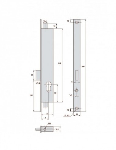 Stremler Assa Abloy Serrure À Larder 3 Points À...