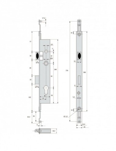 Stremler Assa Abloy Serrure À Larder 3 Points À...
