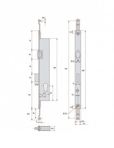 Stremler Assa Abloy Serrure À Larder 3 Points À...
