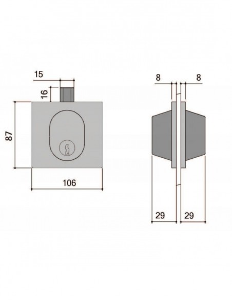 Stremler Assa Abloy Serrure Basse De Porte Glace 1358