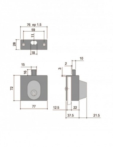 Stremler Assa Abloy Verrou Cavalier 1435