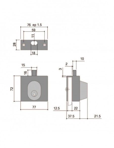 Stremler Assa Abloy Verrou Cavalier 1435