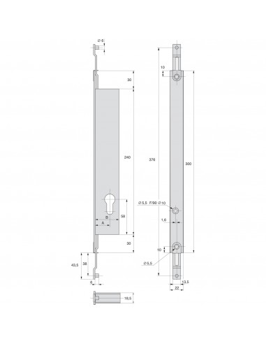 Stremler Assa Abloy Serrure À Larder 2 Points À...