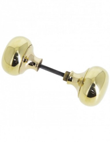 Devismes Bouton Double Laiton Poli Rond