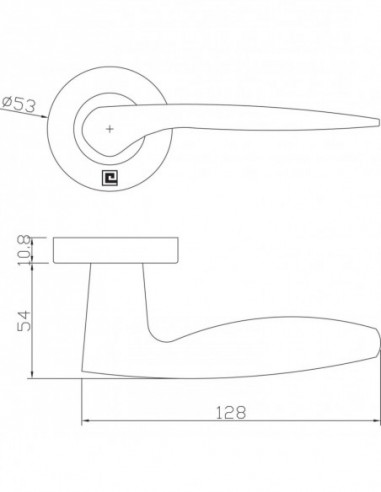 Heracles Béquille Double Inox Sur Rosace "Massive"