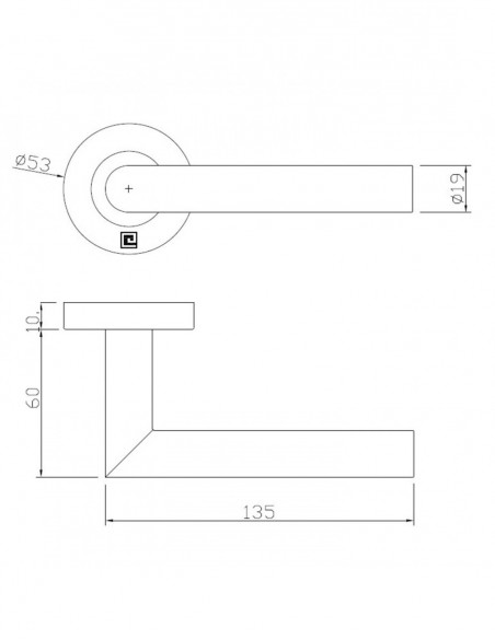 Heracles Béquille Double Inox Sur Rosace