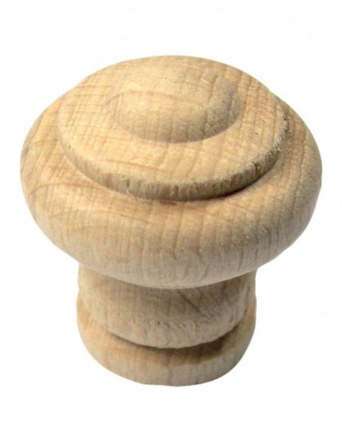 Bros Bouton Hêtre (Lot de 10)