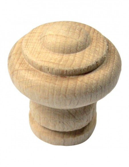 Bros Bouton Hêtre (Lot de 10)