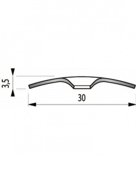 Dinac Barre De Seuil à Visser 30mm