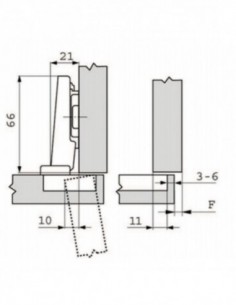 Blum Clip Top 107° (Lot de 5)