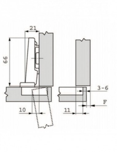 Blum Clip Top 107° (Lot de 5)