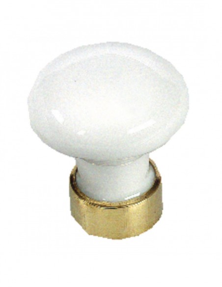 Merigous Bouton De Tiroir Porcelaine Blanc (Lot de 5)