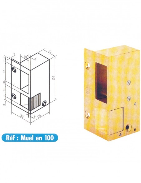 Gâche électrique Beugnot Spéciales Muel100