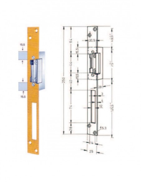 Eff Eff Têtières De Gâche à Larder (Lot de 2)