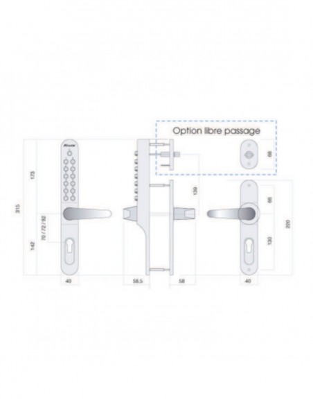 Lokod Ensemble Keylex Série Profil