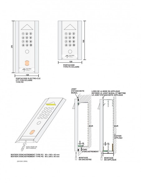 Heracles Portacode Rétro-Éclairé