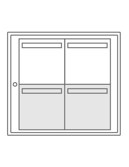 Boîte Aux Lettres Collective Exterieure Leabox Murale 2x2