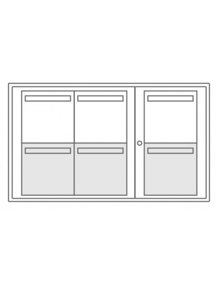 Boîte Aux Lettres Collective Exterieure Leabox Sur Pieds A Sceller 3x2