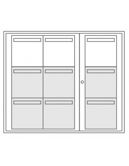 Boîte Aux Lettres Collective Exterieure Leabox Sur Pieds A Sceller 3x3