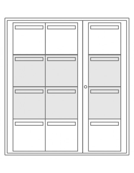 Boîte Aux Lettres Collective Exterieure Leabox Sur Pieds A Sceller 3x4