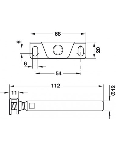 Hafele console Invisible (Lot de 5)