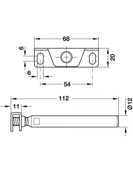 Hafele console Invisible (Lot de 5)