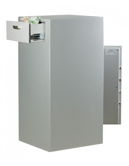 Coffre Fort Hartmann Tresore Vulcain Depot170 Serrure À Clés A2p + Combinaison 4 Tubes Compteurs