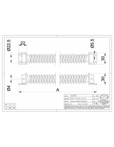 Ibfm Ferme-Porte À Ressort