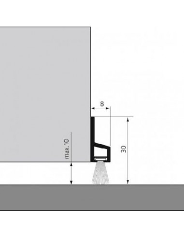 Bas de porte en PVC Le Transparent