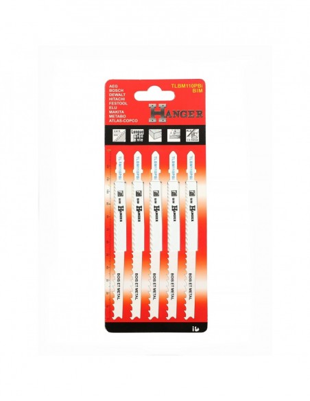 5 Lames Scie Sauteuse Tlbm110pbi