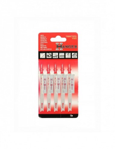 5 Lames Scie Sauteuse Tmm75pg