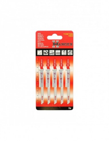 5 Lames Scie Sauteuse Tcm7508