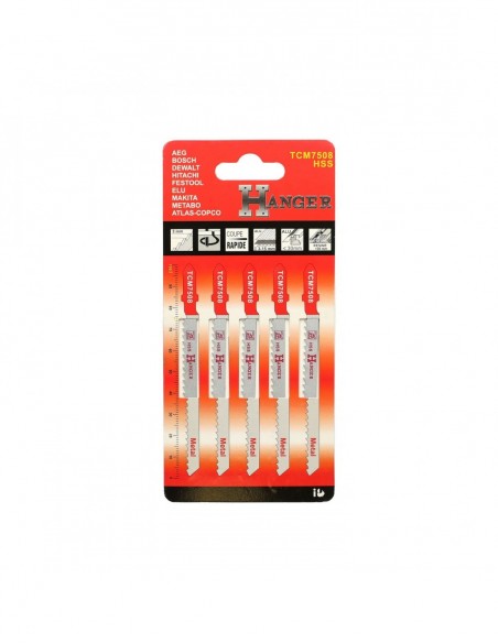 5 Lames Scie Sauteuse Tcm7508